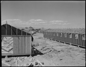 Construction of the Poston War Relocation Center in 1942